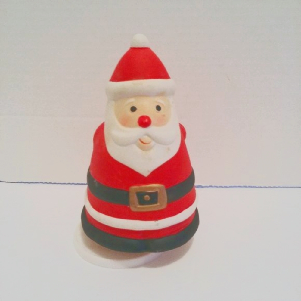 Mount Clemens Pottery Santa Figurine Music Box RARE